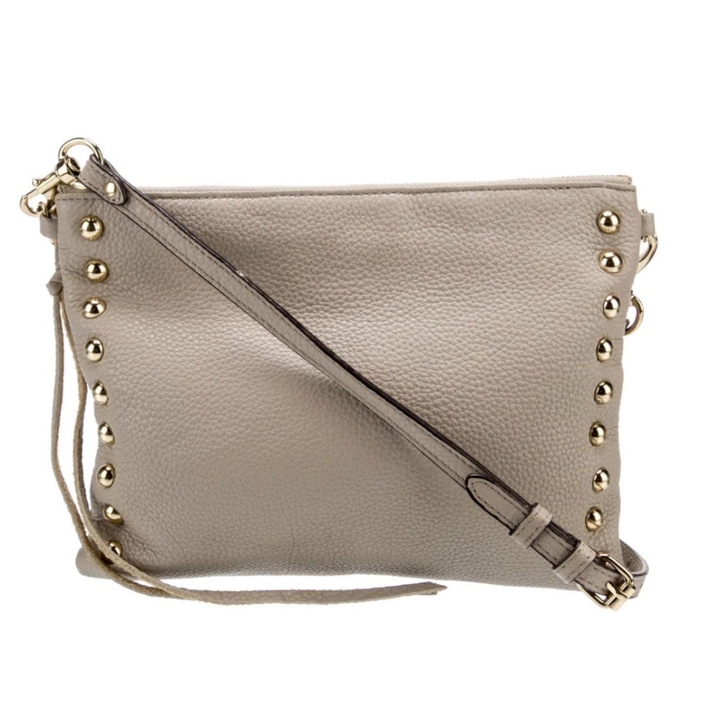 Rebecca Minkoff Leather Crossbody Bag with Gold Studs